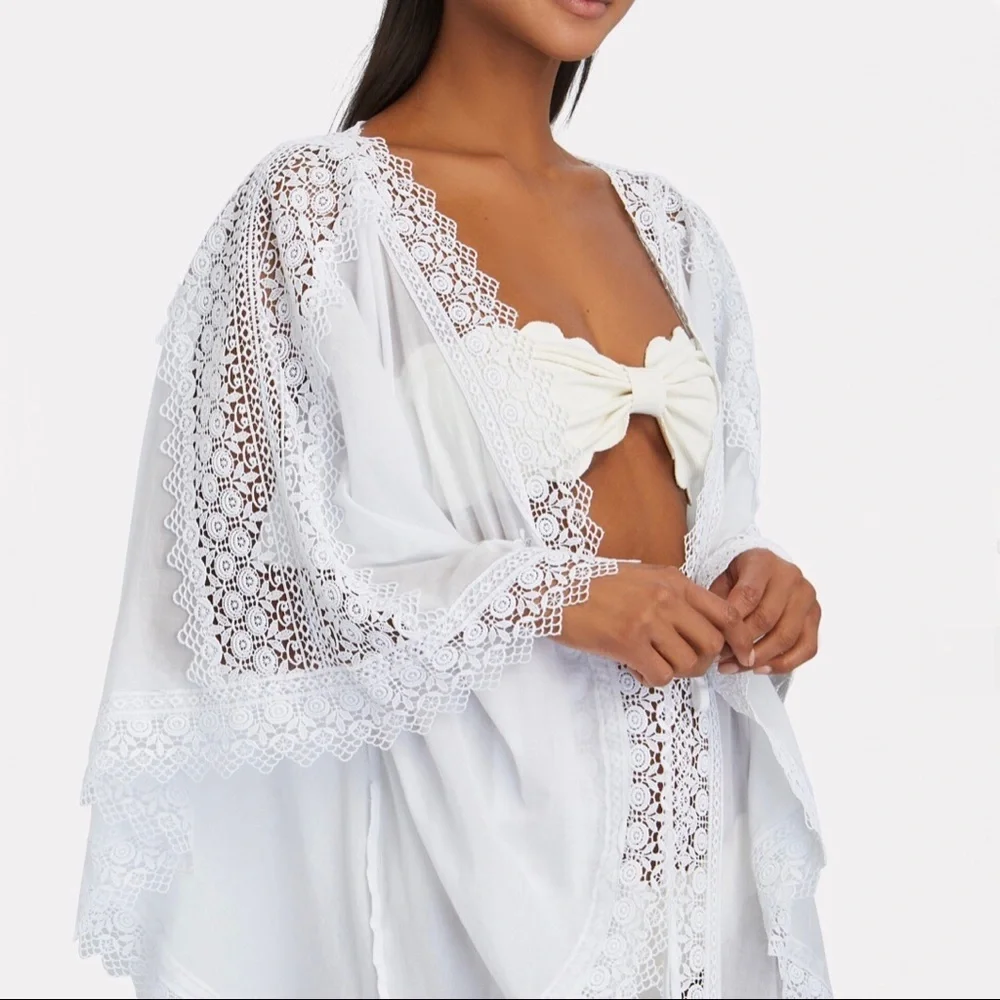 Charlotte Ruiz Angela Tie-Front Kaftan Dress